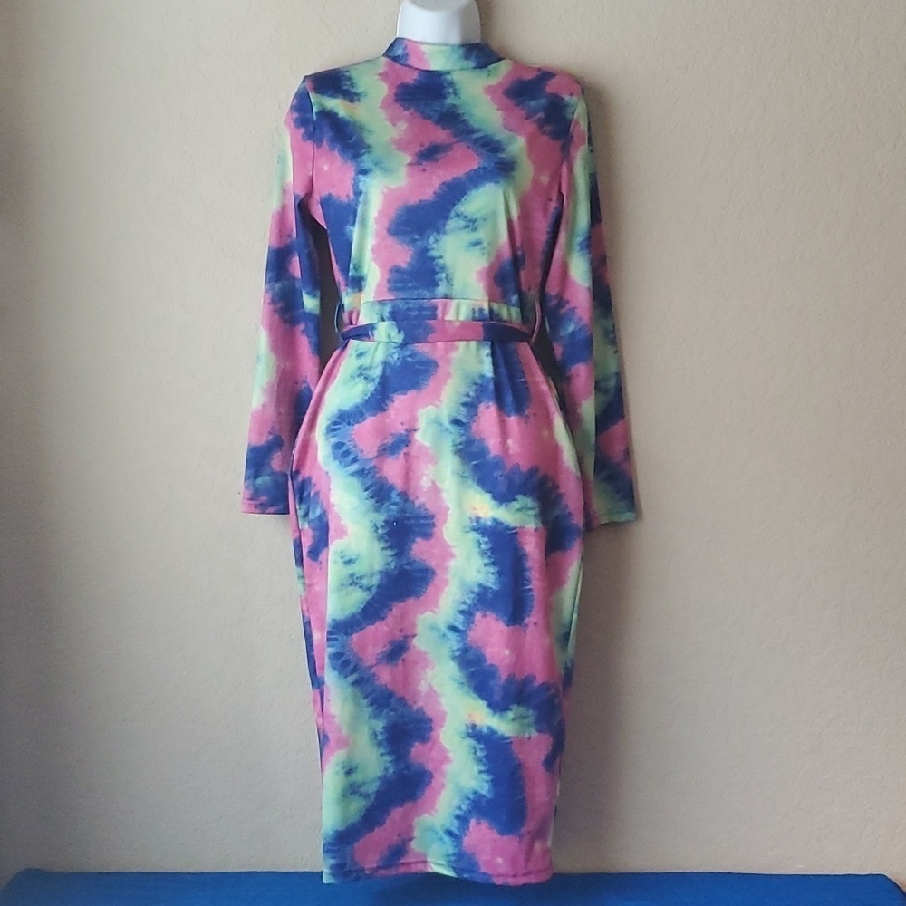 4/$30 **sexy colorful barbie bodycon dress size medium